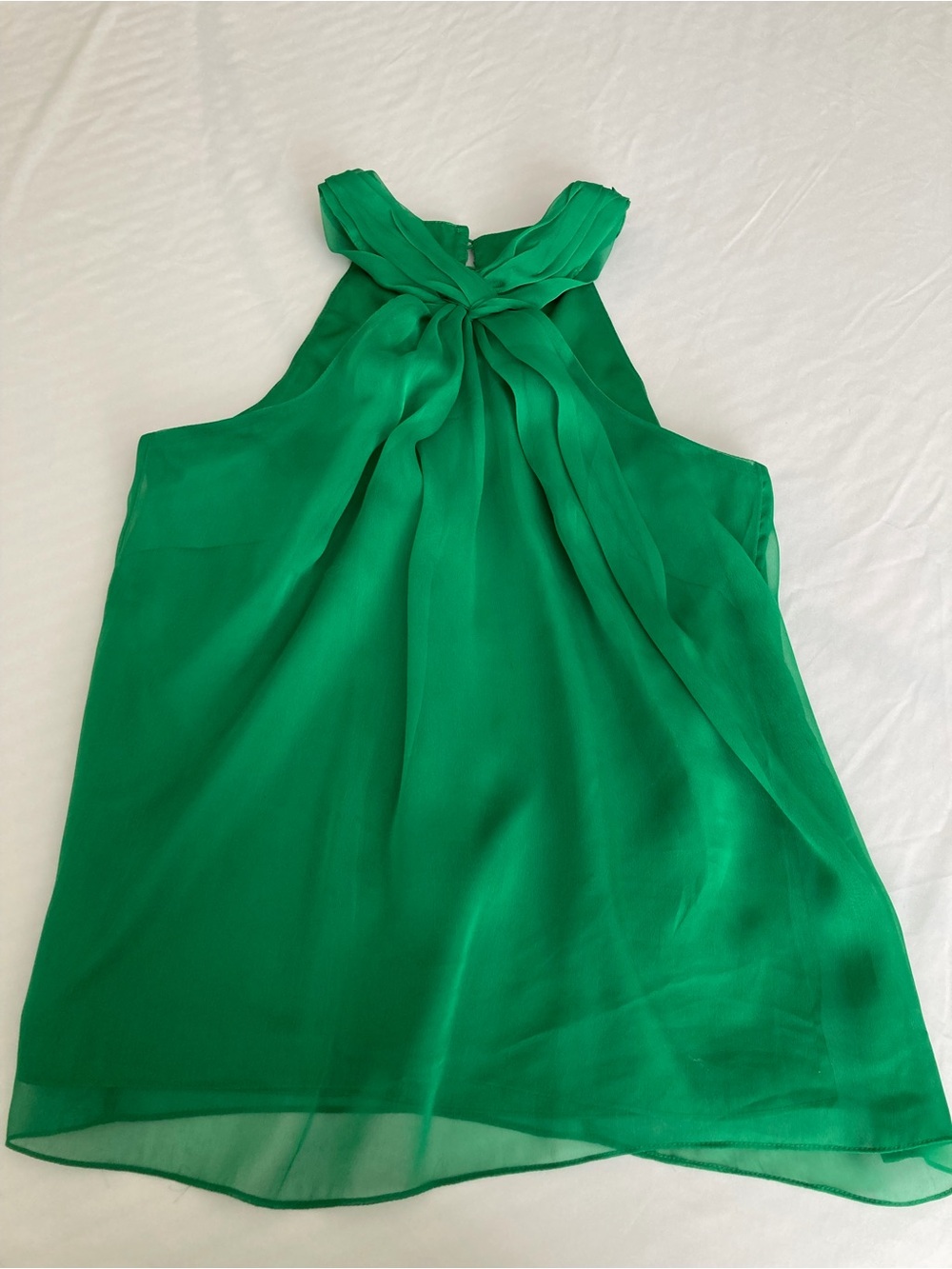 The Limited Vibrant Green ChiffonTop